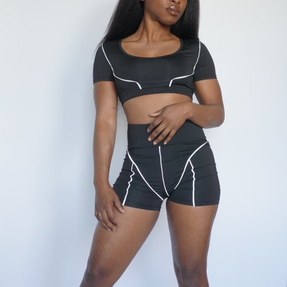 Cyber Reflections 2pc Short Set - Picture 2 of 4